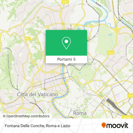 Mappa Fontana Delle Conche