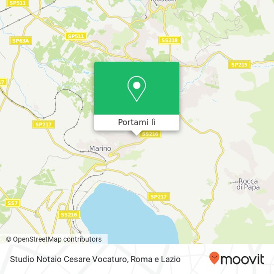 Mappa Studio Notaio Cesare Vocaturo