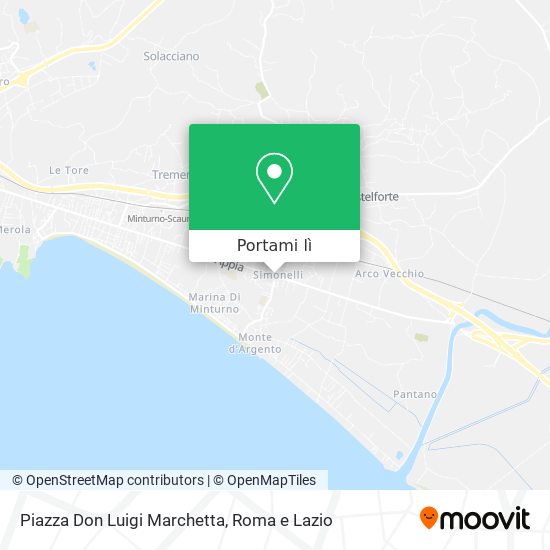 Mappa Piazza Don Luigi Marchetta