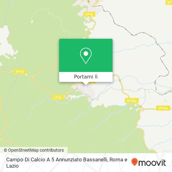 Mappa Campo Di Calcio A 5 Annunziato Bassanelli