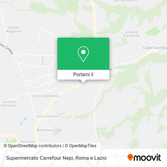 Mappa Supermercato Carrefour Nepi