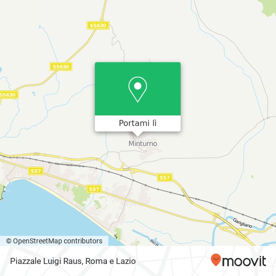 Mappa Piazzale Luigi Raus