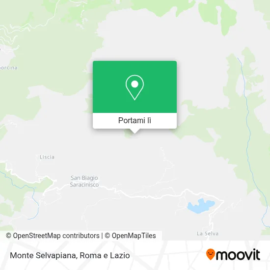 Mappa Monte Selvapiana