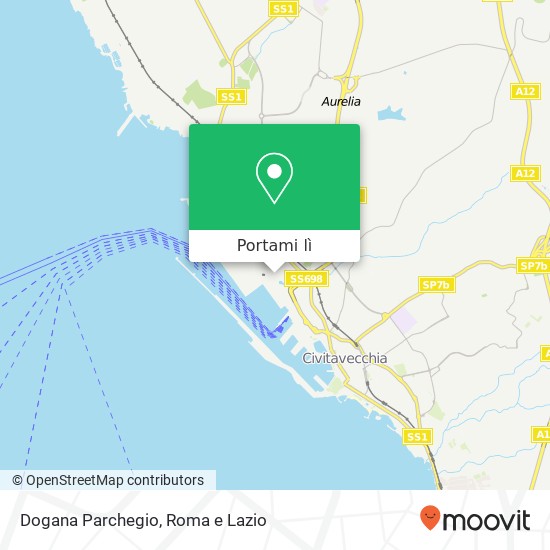 Mappa Dogana Parchegio