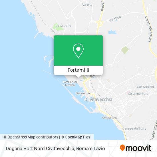 Mappa Dogana Port Nord Civitavecchia