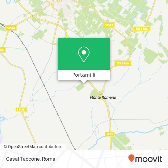 Mappa Casal Taccone