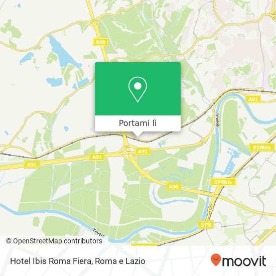 Mappa Hotel Ibis Roma Fiera
