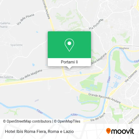 Mappa Hotel Ibis Roma Fiera