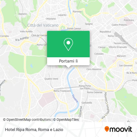 Mappa Hotel Ripa Roma