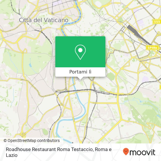 Mappa Roadhouse Restaurant Roma Testaccio