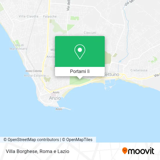 Mappa Villa Borghese