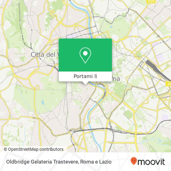 Mappa Oldbridge Gelateria Trastevere