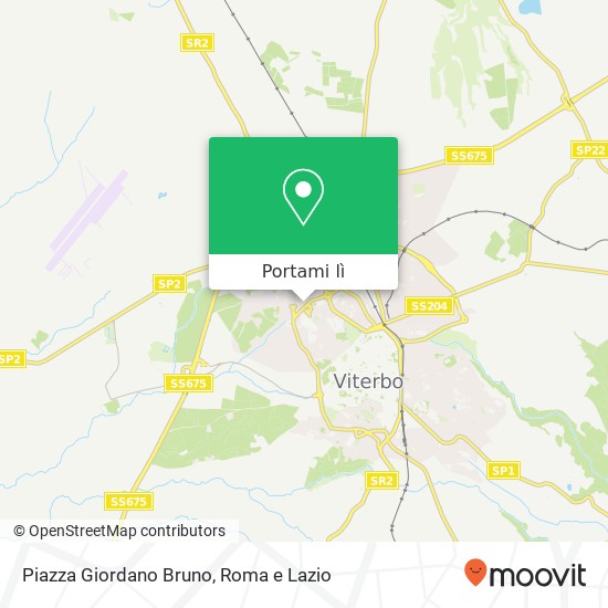 Mappa Piazza Giordano Bruno