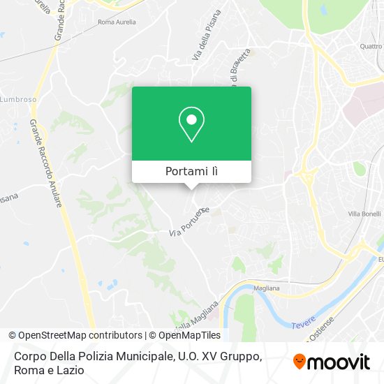 Mappa Corpo Della Polizia Municipale, U.O. XV Gruppo