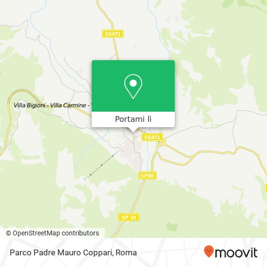 Mappa Parco Padre Mauro Coppari