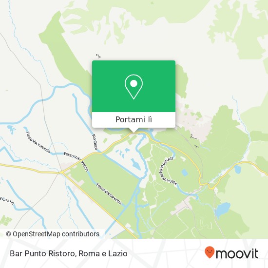 Mappa Bar Punto Ristoro