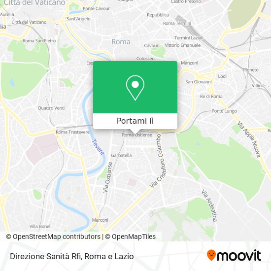 Mappa Direzione Sanità Rfi