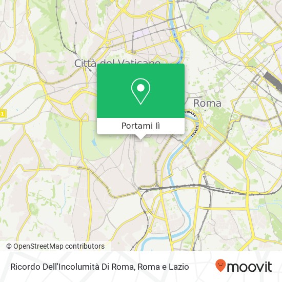 Mappa Ricordo Dell'Incolumità Di Roma