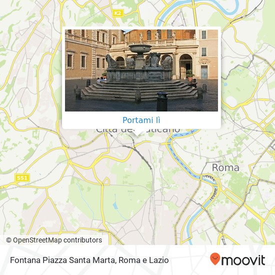 Mappa Fontana Piazza Santa Marta