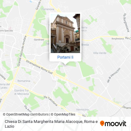 Mappa Chiesa Di Santa Margherita Maria Alacoque