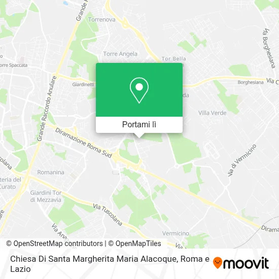 Mappa Chiesa Di Santa Margherita Maria Alacoque