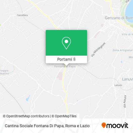 Mappa Cantina Sociale Fontana Di Papa