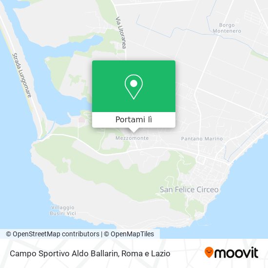 Mappa Campo Sportivo Aldo Ballarin