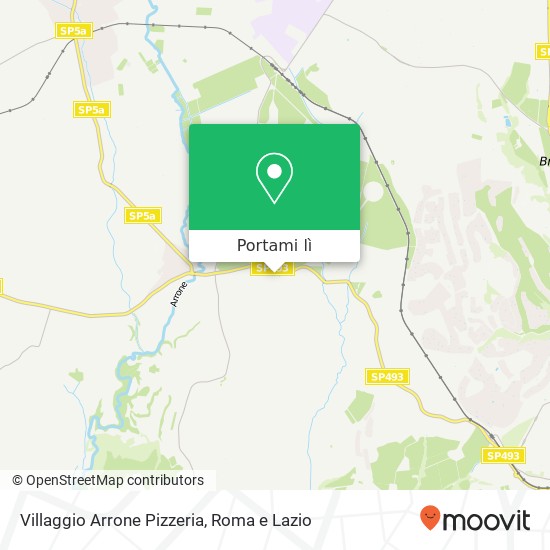 Mappa Villaggio Arrone Pizzeria