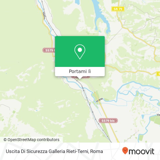 Mappa Uscita Di Sicurezza Galleria Rieti-Terni