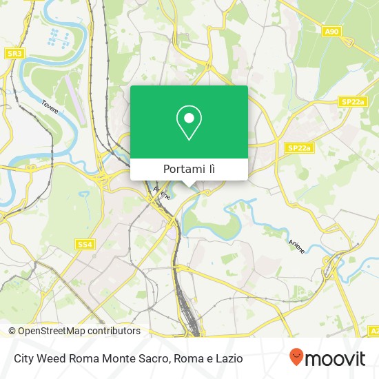 Mappa City Weed Roma Monte Sacro