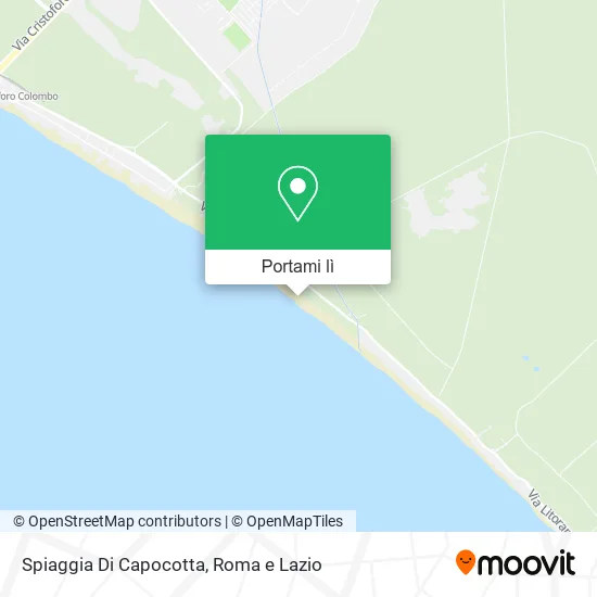Mappa Spiaggia Di Capocotta
