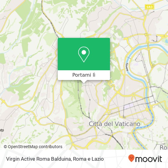 Mappa Virgin Active Roma Balduina