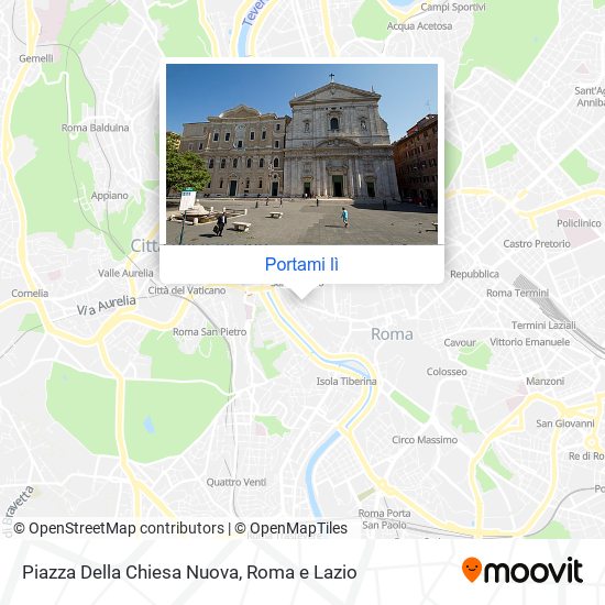 Mappa Piazza Della Chiesa Nuova