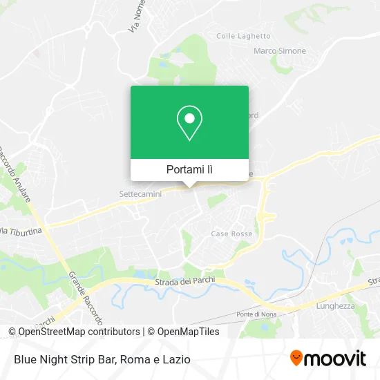 Mappa Blue Night Strip Bar