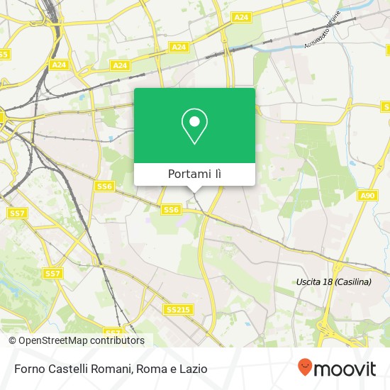 Mappa Forno Castelli Romani