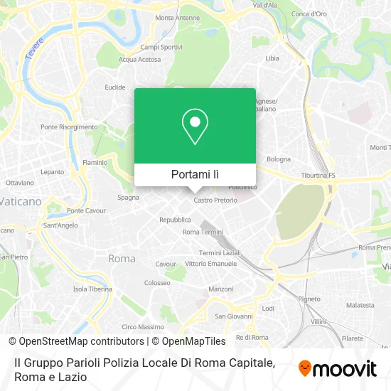 Mappa II Gruppo Parioli Polizia Locale Di Roma Capitale