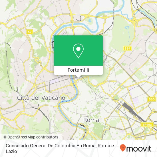 Mappa Consulado General De Colombia En Roma