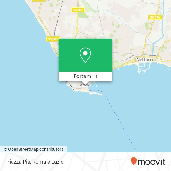 Mappa Piazza Pia