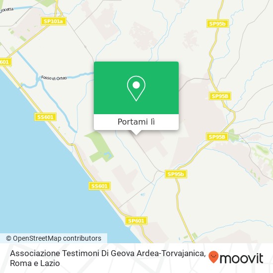 Mappa Associazione Testimoni Di Geova Ardea-Torvajanica