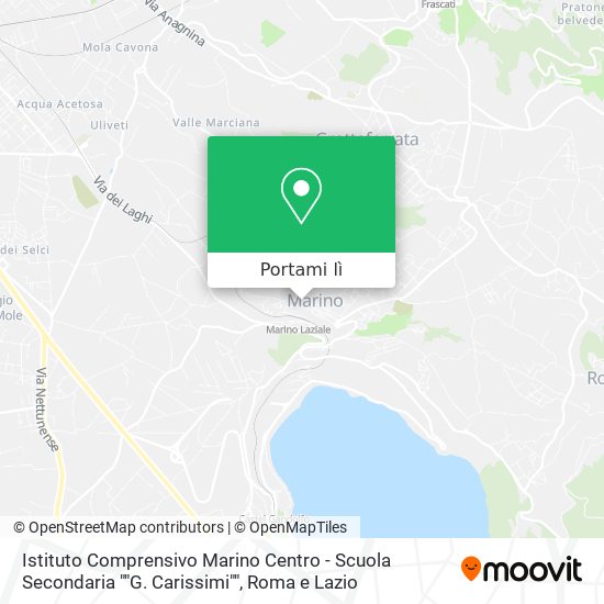 Mappa Istituto Comprensivo Marino Centro - Scuola Secondaria ""G. Carissimi""