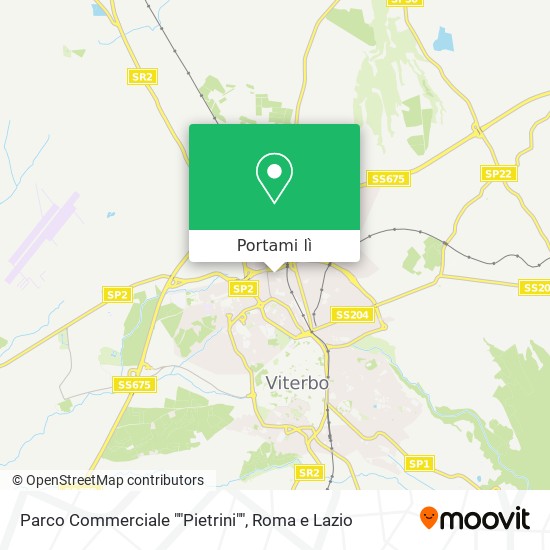 Mappa Parco Commerciale ""Pietrini""