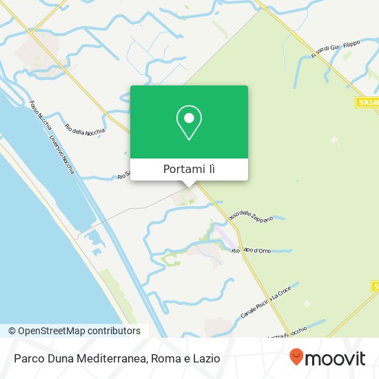 Mappa Parco Duna Mediterranea