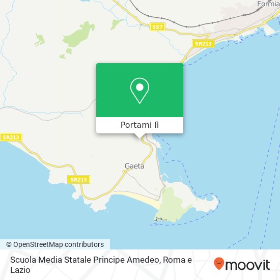 Mappa Scuola Media Statale Principe Amedeo