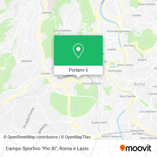 Mappa Campo Sportivo "Pio Xi"