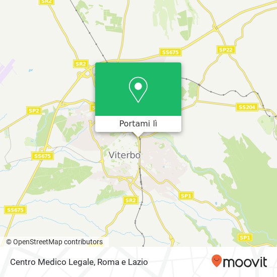 Mappa Centro Medico Legale