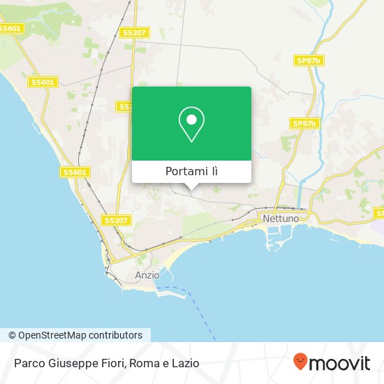 Mappa Parco Giuseppe Fiori