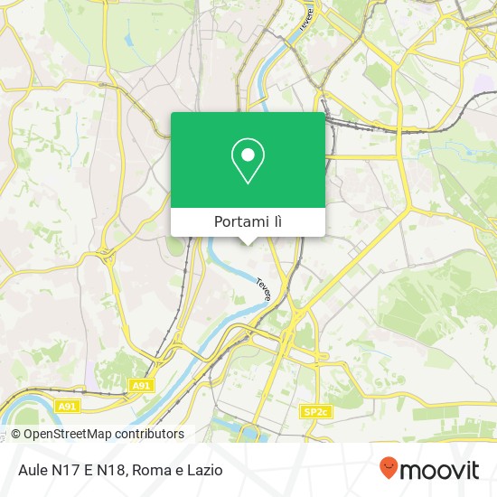 Mappa Aule N17 E N18