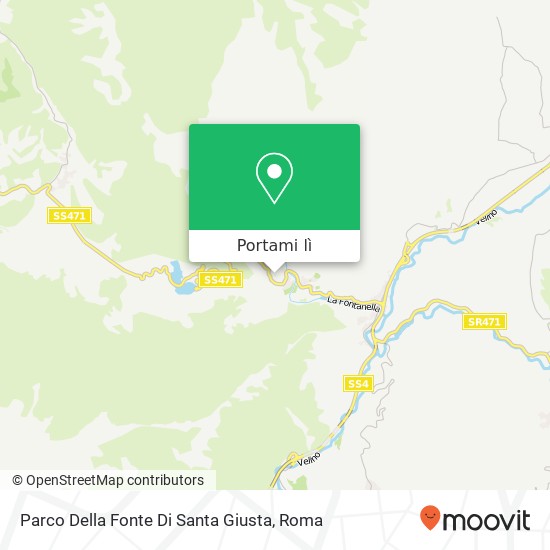 Mappa Parco Della Fonte Di Santa Giusta