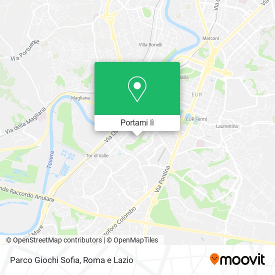 Mappa Parco Giochi Sofia