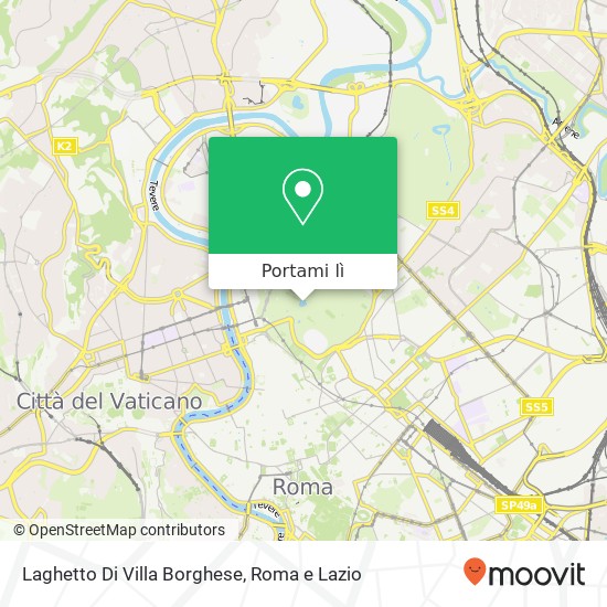 Mappa Laghetto Di Villa Borghese